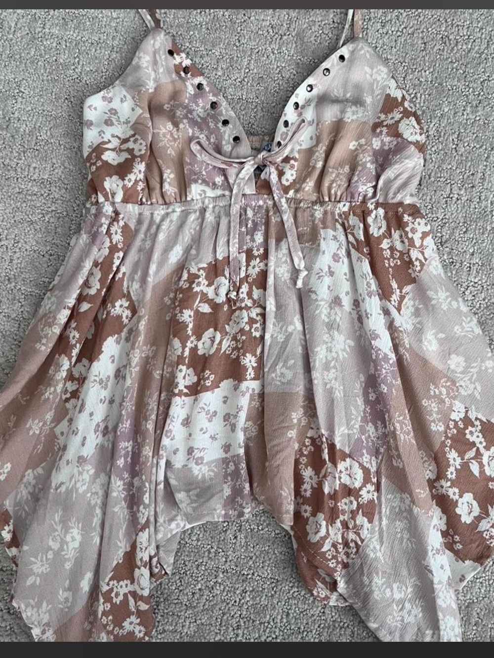 Boho y2k style blouse
